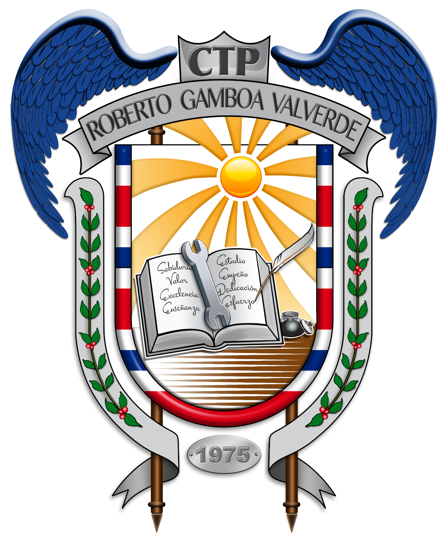 Escudo de CTP Roberto Gamboa Valverde